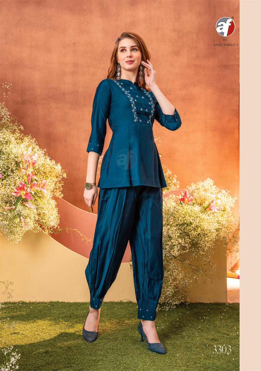 ANJU FABRICS FUSION VOL-4 3301 TO 3303 3