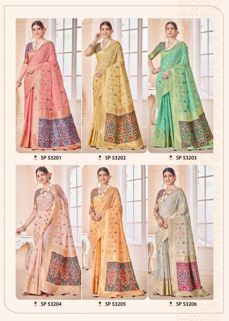 Aura Saree Kaasta Vol-16 53201-53206 Series 7