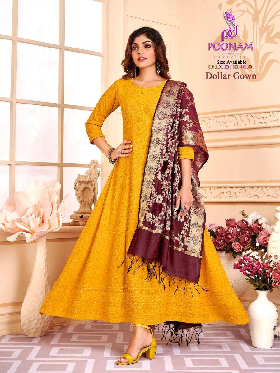 Poonam Designer Dollar Gown 1001-1006 Series 3