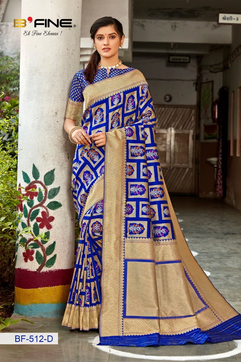 B Fine Saree Paathshala 512-514 Series 4