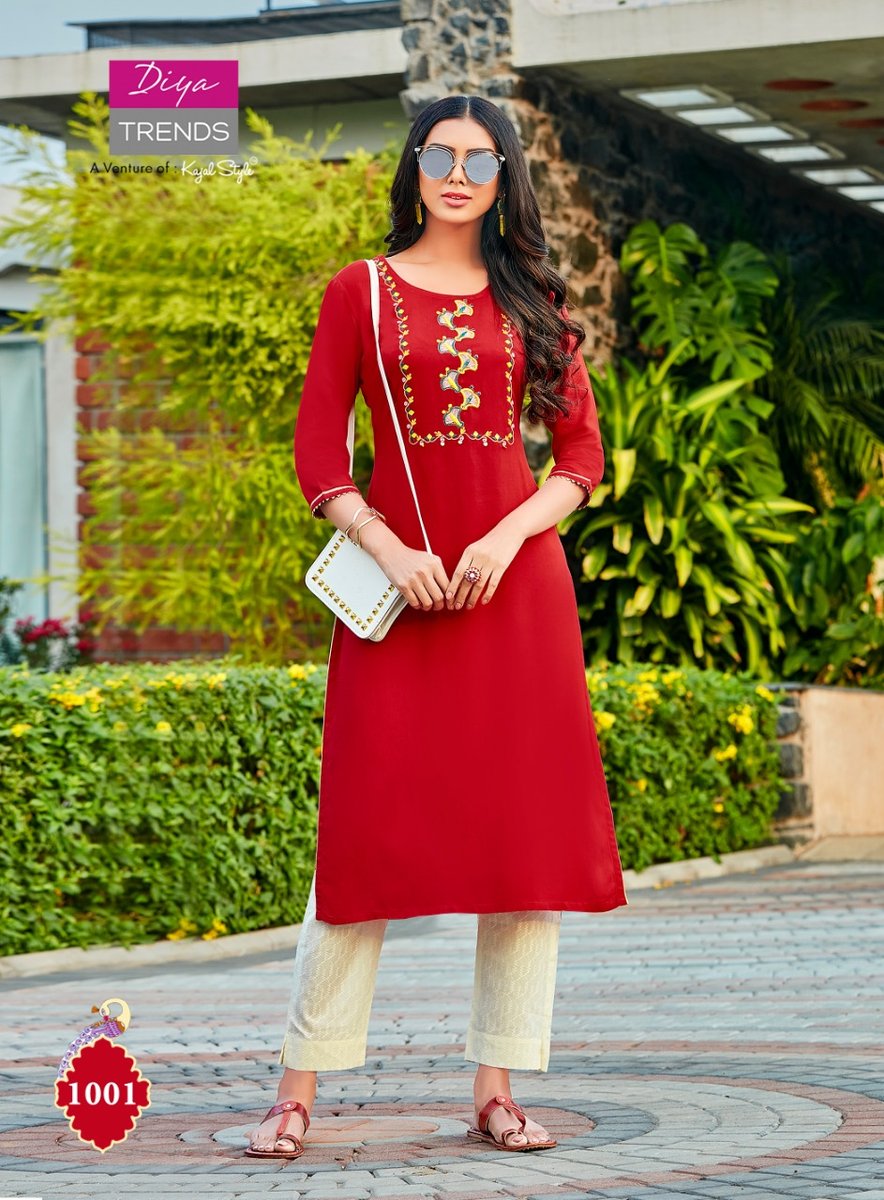 Diya Trendz Casual Diaries Vol-1 1001-1012 Series 1