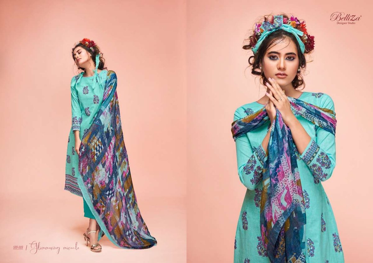 Belliza Designer Ahalya 599-001 to 599-010 Series 9