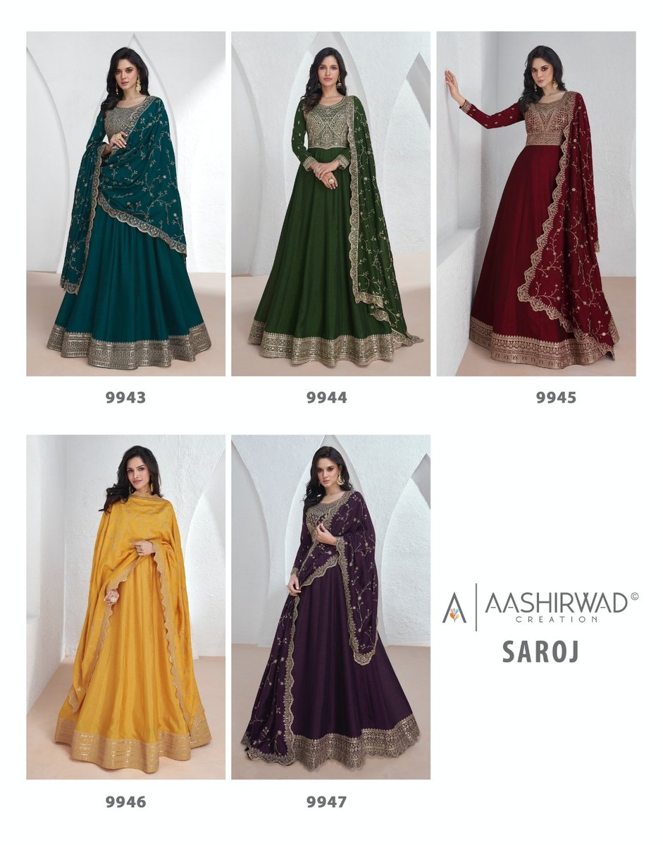 AASHIRWAD CREATION SAROJ 9943 TO 9947 6