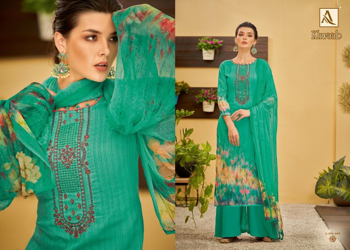 Alok Suits Khwaab 596-001 to 596-010 Series 9