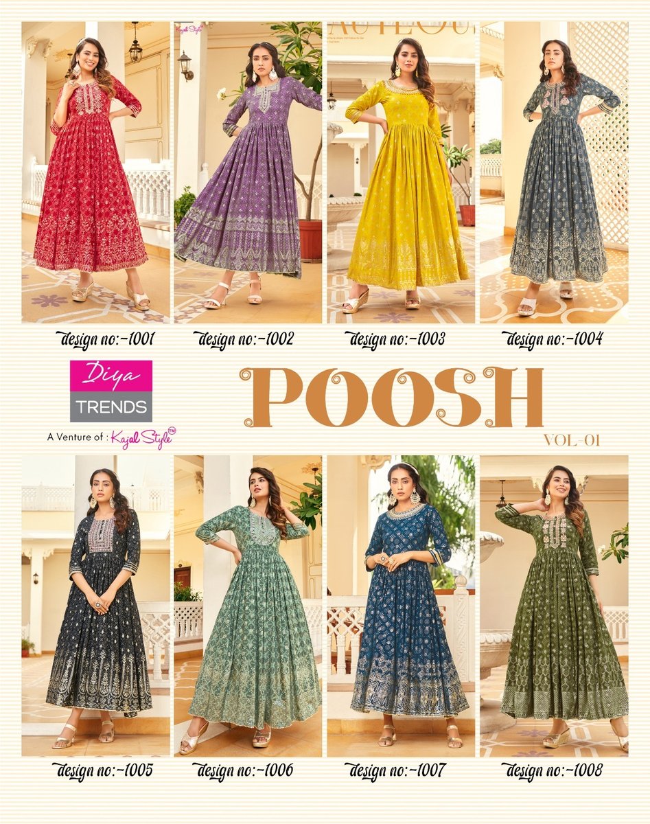Diya Trends Poosh Vol-1 1001-1008 Series 9