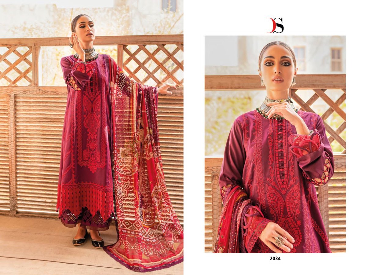 Deepsy Suit Firdous Ombre Embroidered 2031-2037 Series 4