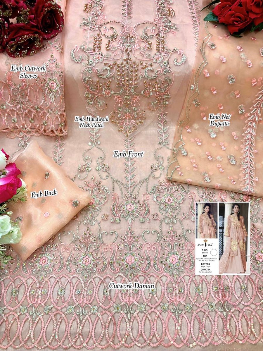 Asim Jofa Super Hit 56030 Dress Material 2