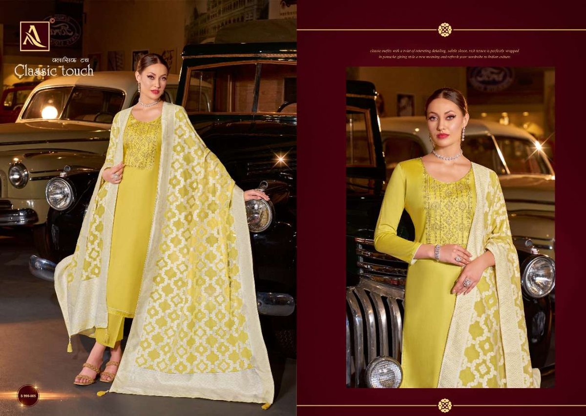 Alok Suit Classic Touch 996-001 to 996-008 Series 5