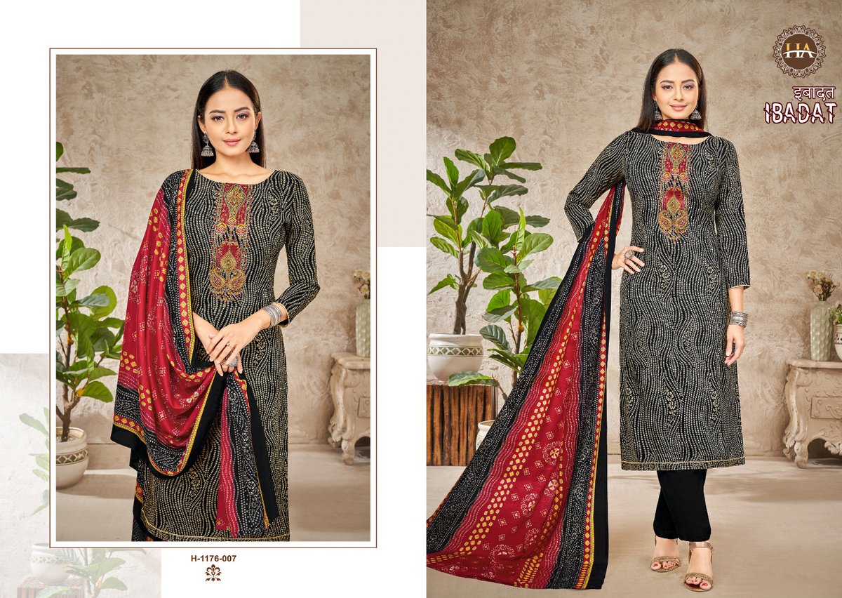 Harshit Fashion Ibadat 1176-001 to 1176-008 Series 7