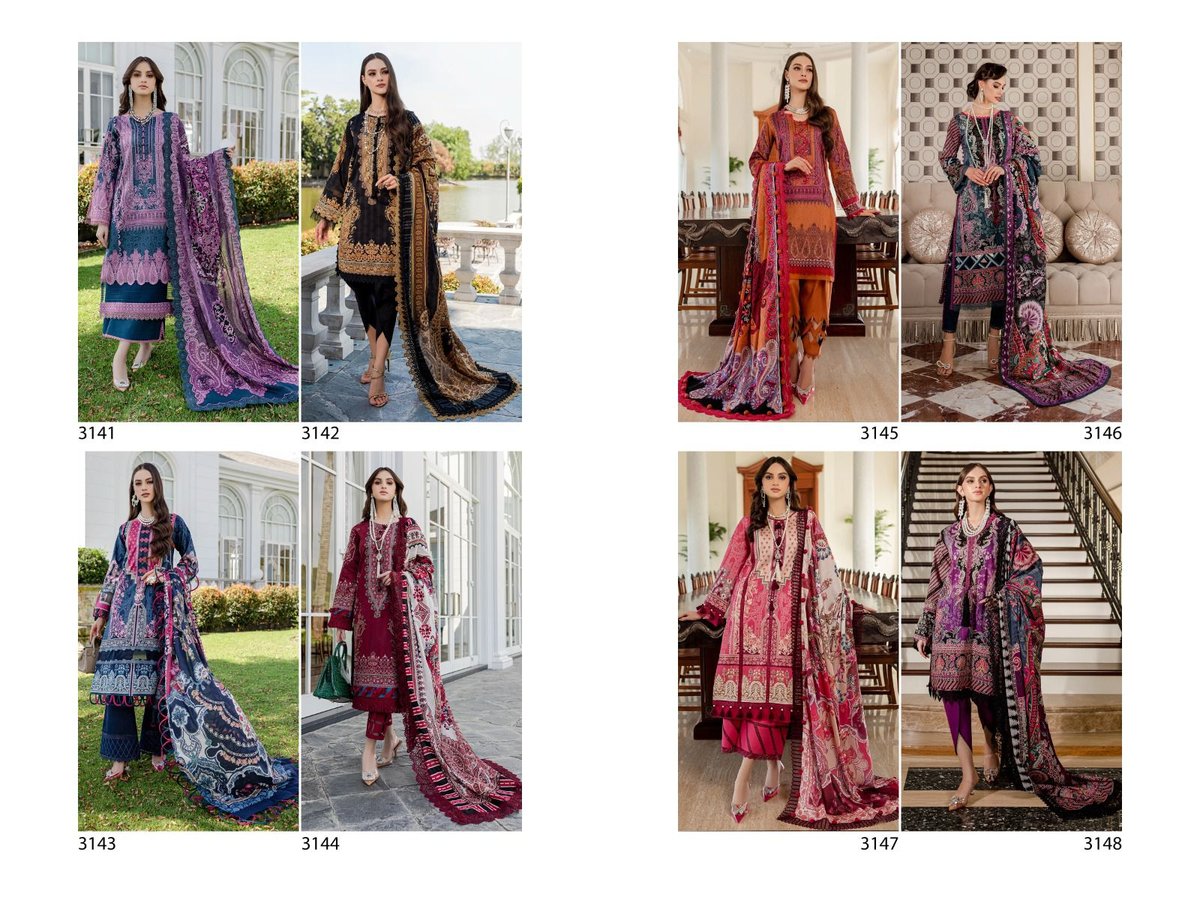 Deepsy Suit Firdous Urbane-23 Vol-2 3141-3148 Series 9