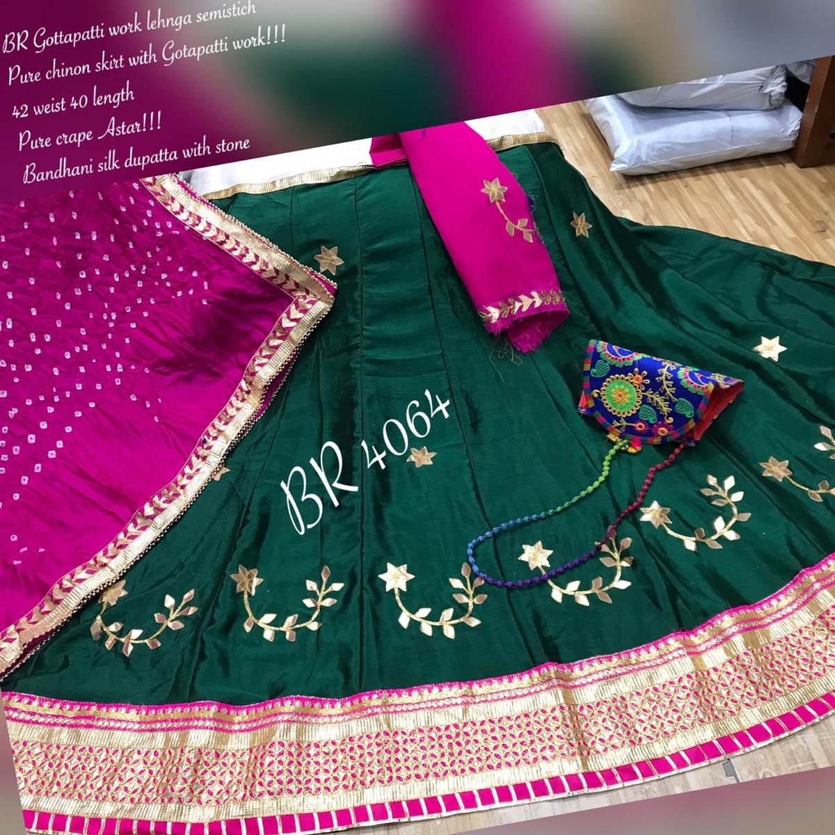BR Beautiful Designer Jaipuri Lehenga 4046 Colors 1