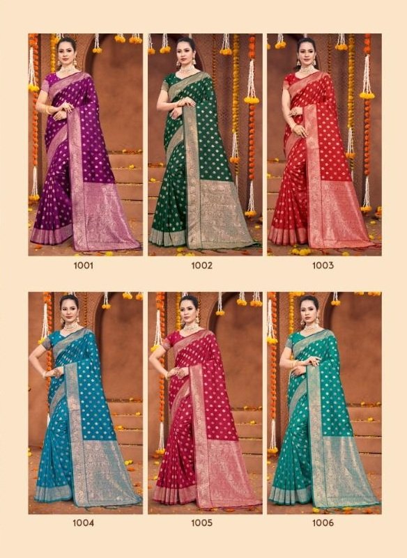 BUNAWAT PLAZZO SILK VOL-02 1001 TO 1006 7