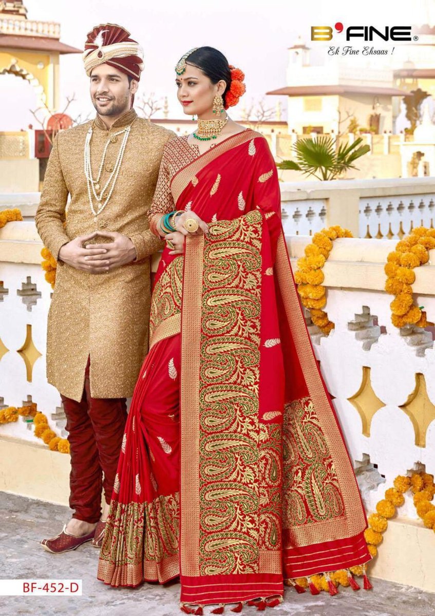 B'Fine Saree Roohani 452 Colors 3