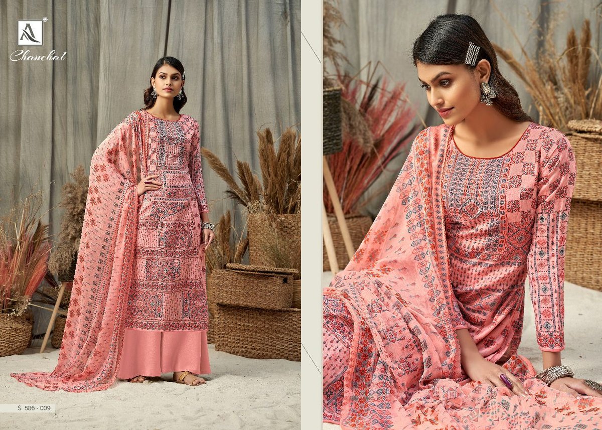 Alok Suit Chanchal 586-001 to 586-010 Series 9