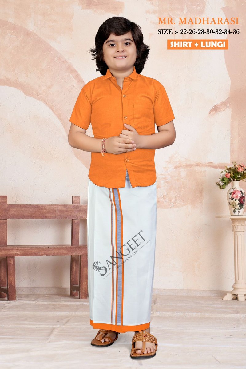 SANGEET MR MADHARASI SHIRT+LUNGI 1001 TO 1010 7