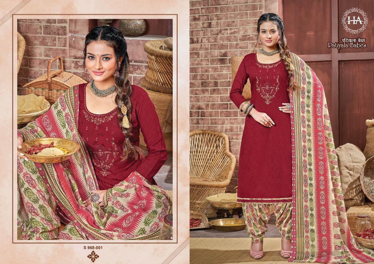Harshit Fashion Patiyala Babes 968-001 to 968-010 Series 1