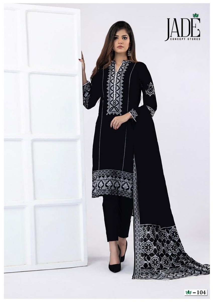 JADE BLACK & WHITE HEAVY COTTON COLLECTION 101 TO 106 4