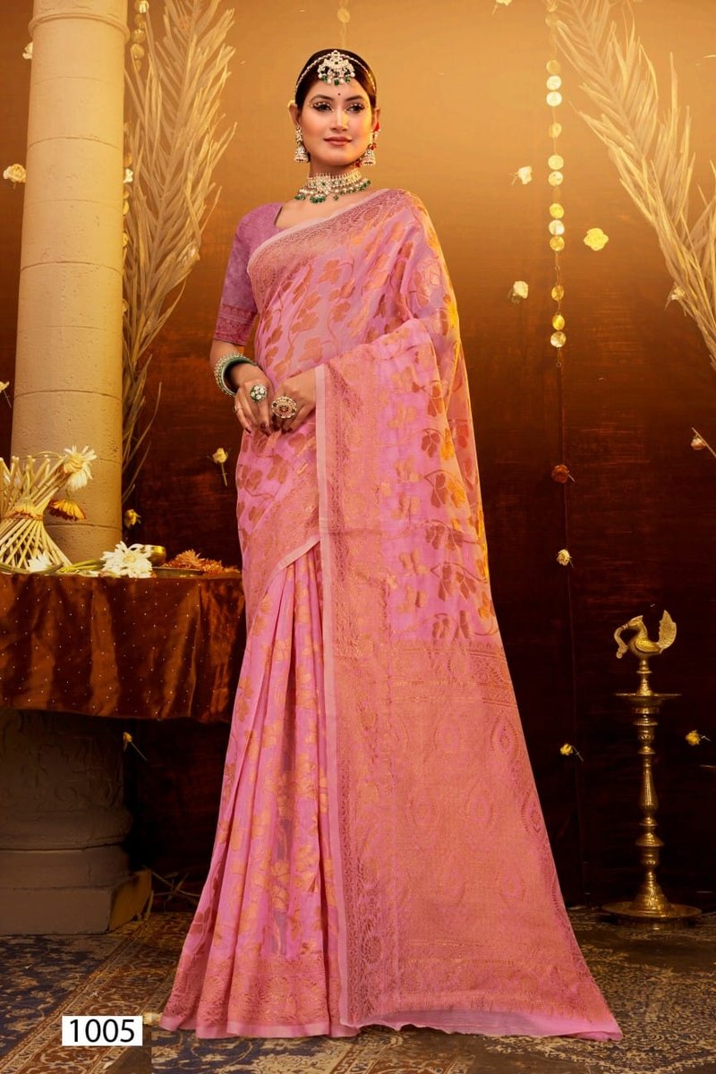 SAROJ SAREE ATLANTIC COTTON VOL-5 1001 TO 1006 5