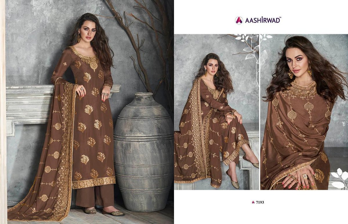 Aashirwad Creation Gulkand Ajrakh 7190-7196 Series 4