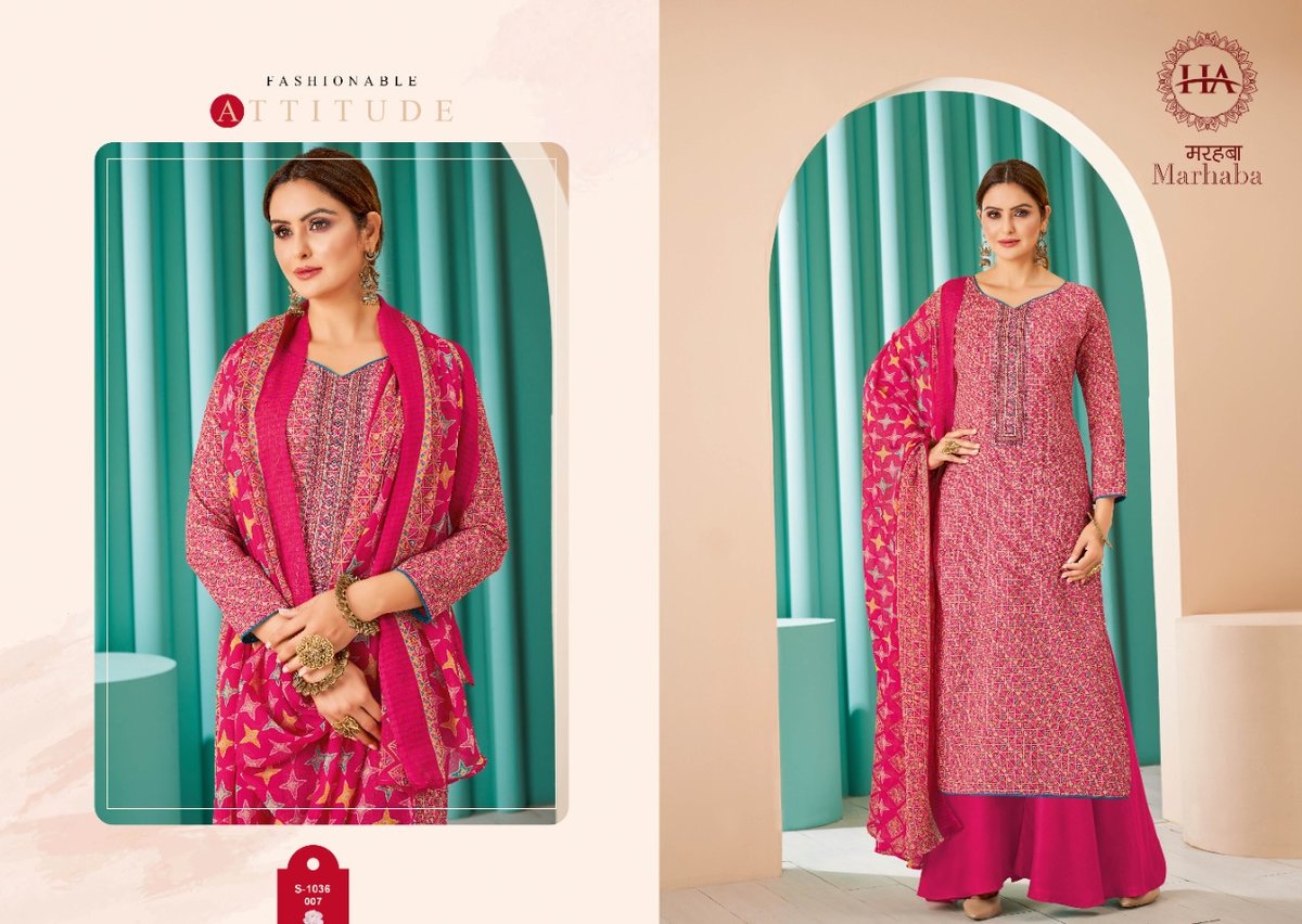 Harshit Fashion Marhaba 1036-001 to 1036-008 Series 7