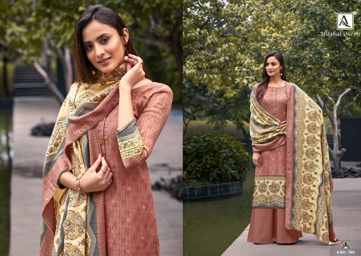 Alok Suits Mughal Queen 821-001 to 821-010 Series 2