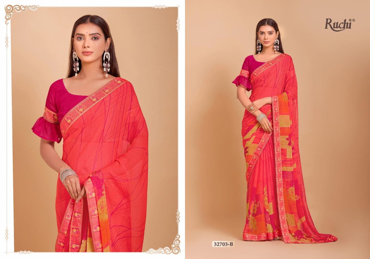 RUCHI SAREE VANILLA 32701-A TO 32706-B 6
