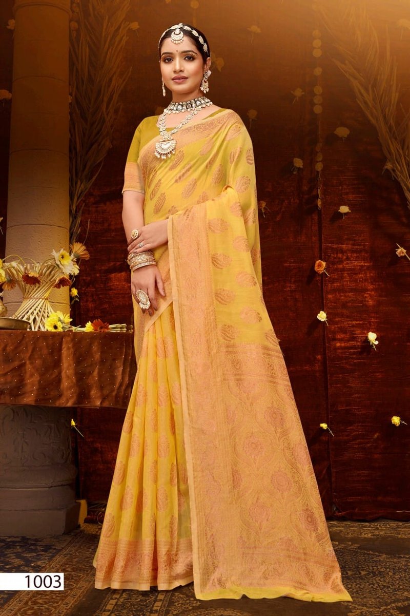 SAROJ SAREE ATLANTIC COTTON VOL-2 1001 TO 1006 3