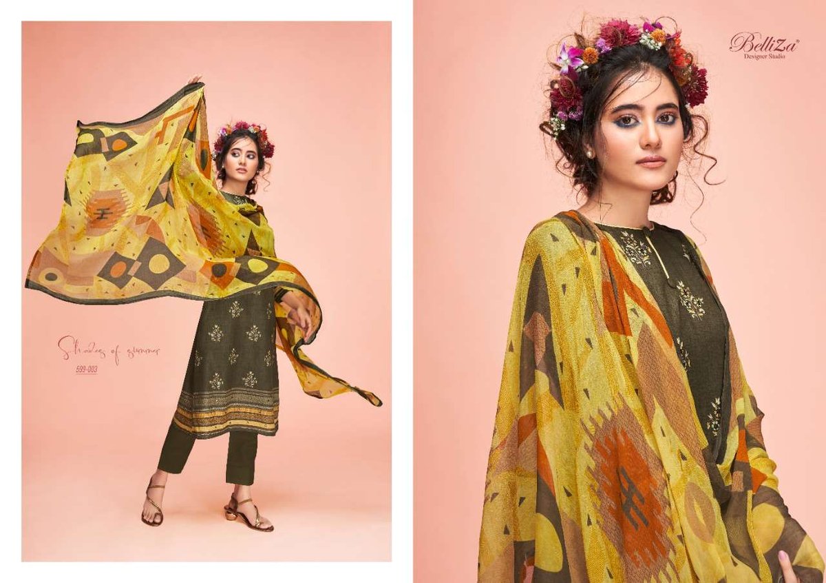 Belliza Designer Ahalya 599-001 to 599-010 Series 3