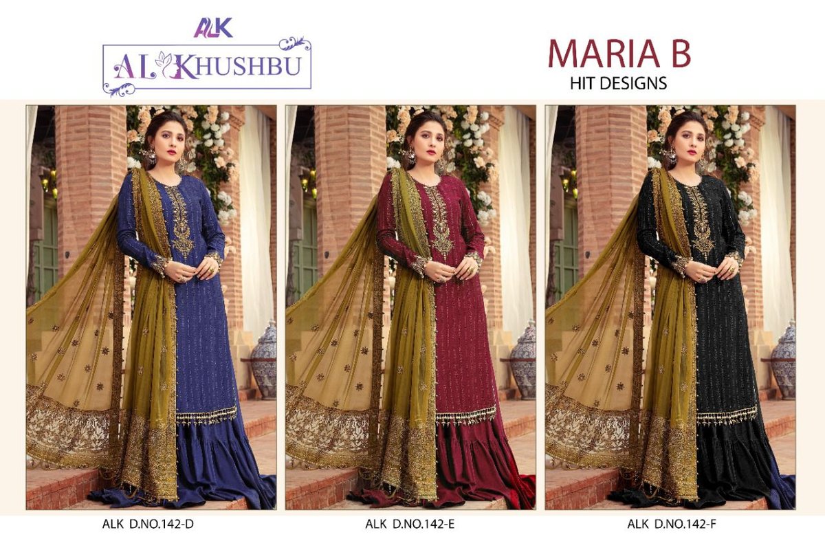 AL Khushbu Maria B Hit Design 142 Colors 4