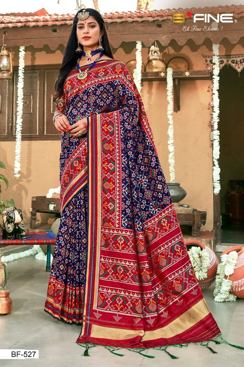 B Fine Saree Patola BF-524 to BF-535 Series 4