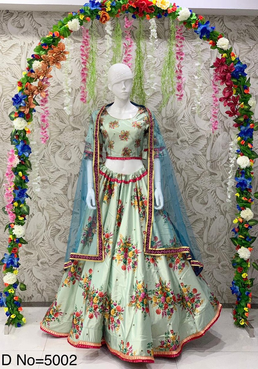 AF Peafowl 5002 Satin Lehenga Choli 1