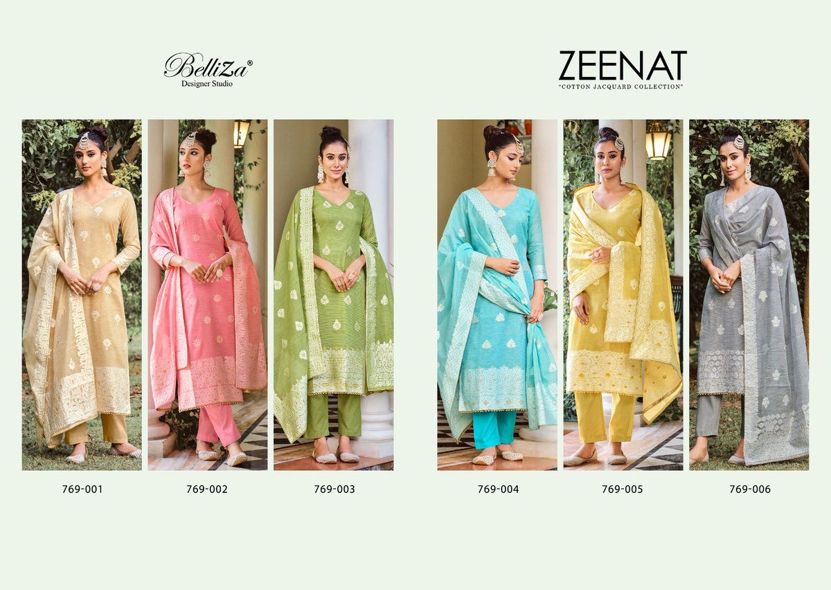 Belliza Designer Zeenat 769-001 To 769-006 Series 7