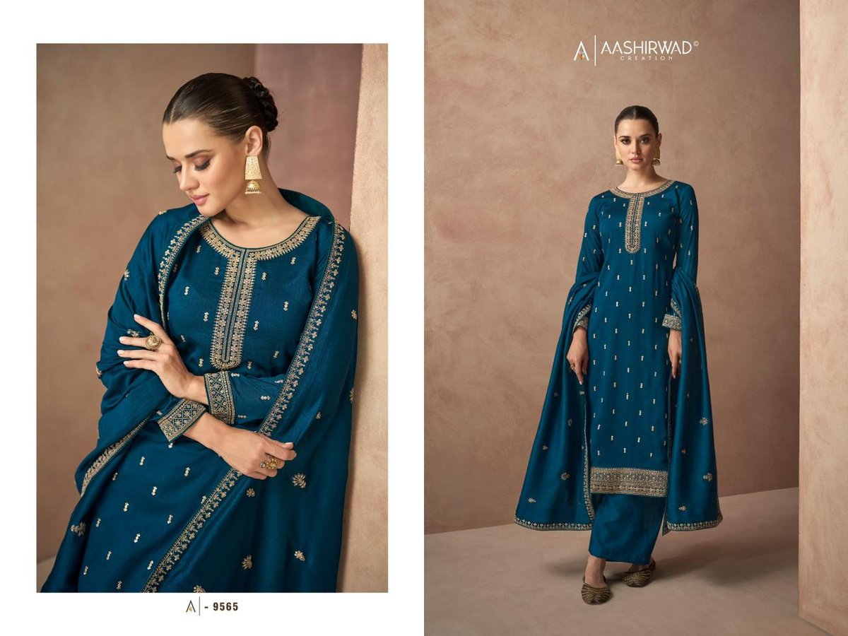 Aashirwad Creation Gulmohar 9565-9570 Series 1
