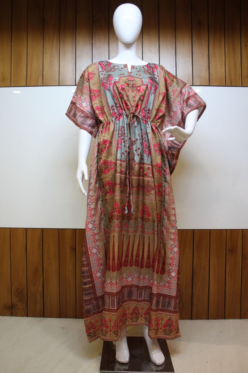 Inayat Floral Printed kaftans Collection 21001-21007 Series 6