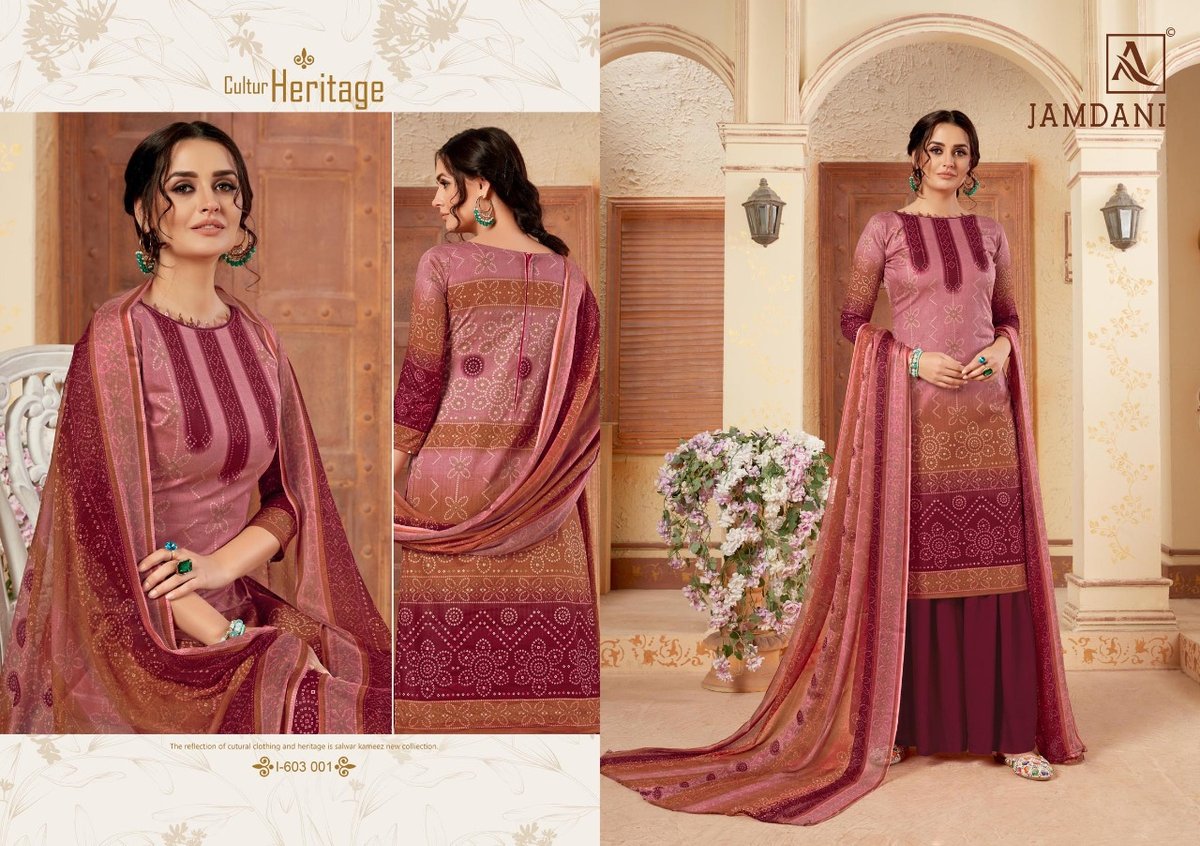 Alok Suits Jamdani 603-001-603-010 Series 1