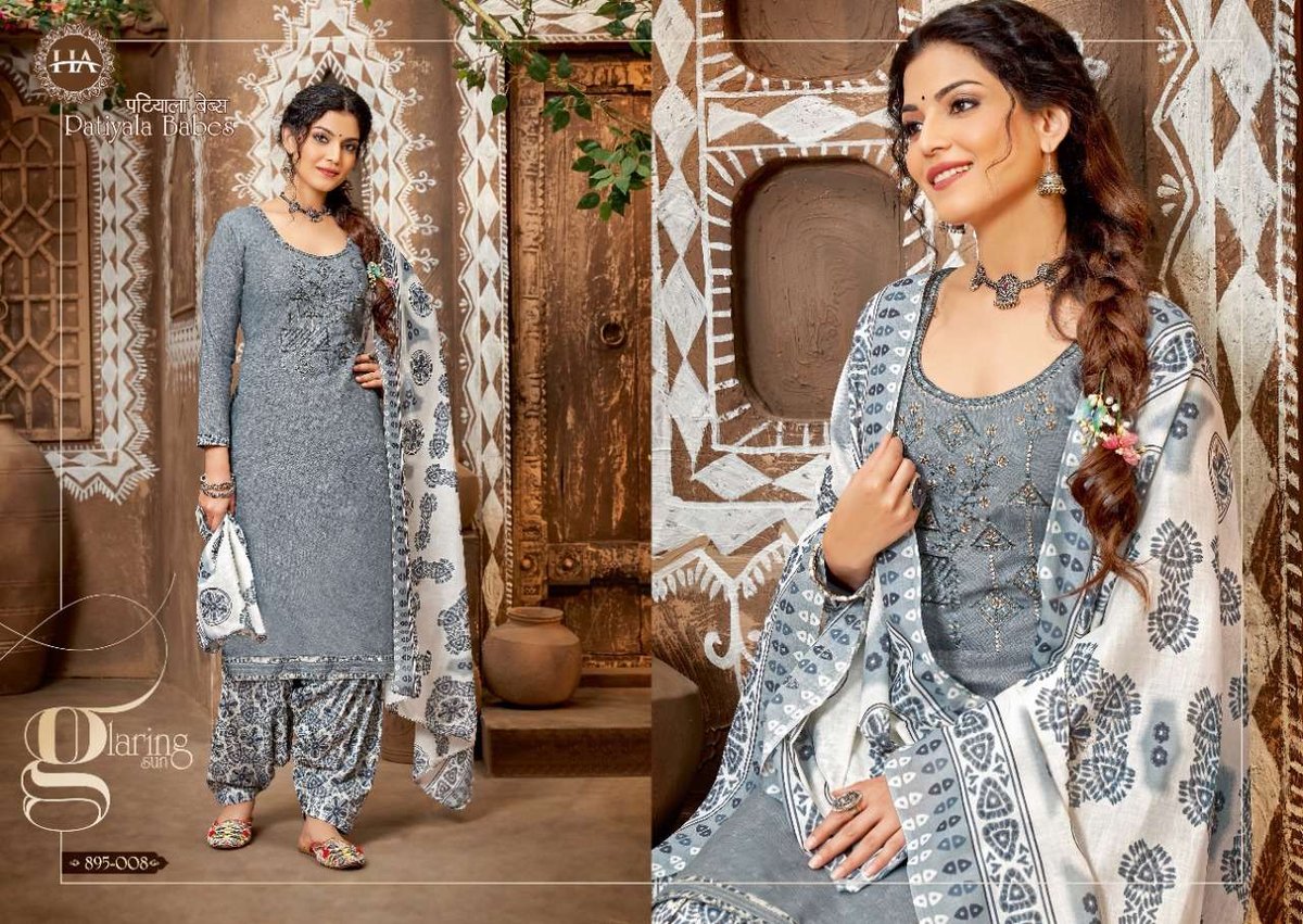 Harshit Fashion Patiyala Babes 895-001 to 895-010 Series 8