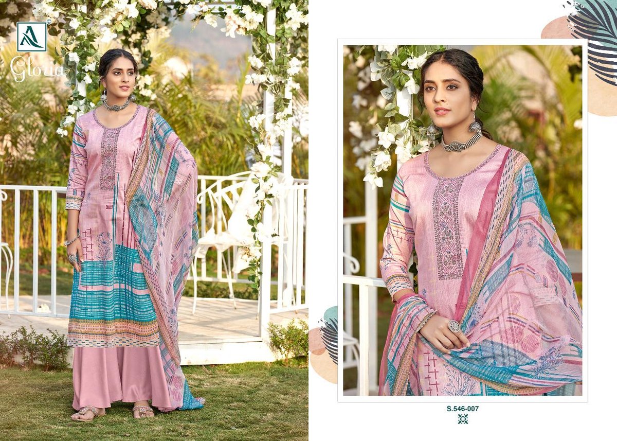 Alok Suits Gloria 546-001 to 546-008 Series 7