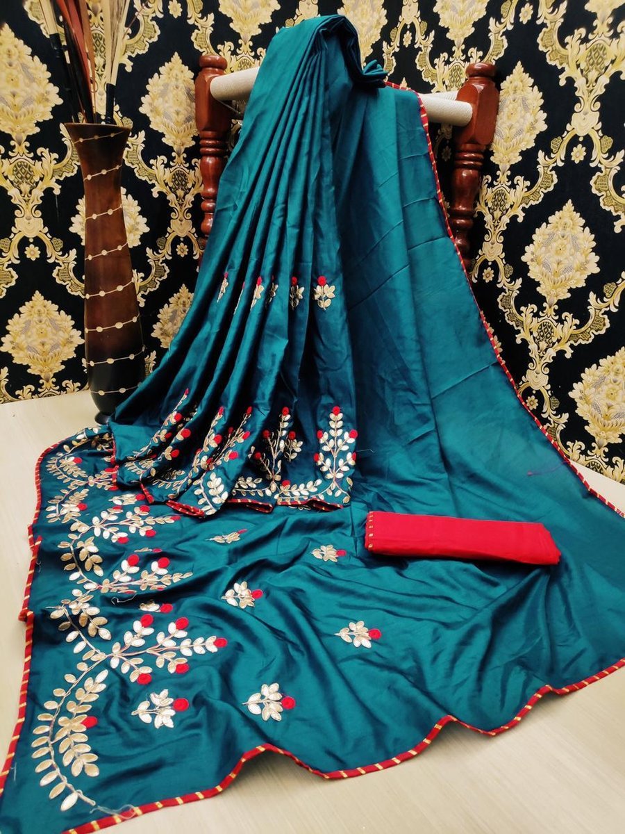Gota Patti Saree Rangeela Colors 5