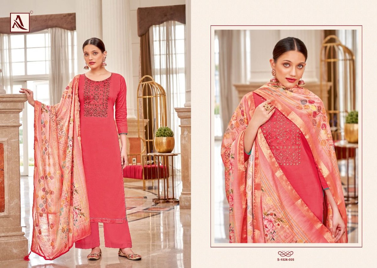 Alok Suit Festive Fusion Edition Vol-5 1026-001 to 1026-008 Series 5