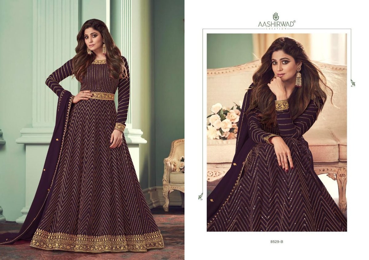 Aashirwad Creation Alizza Gold 8529 Colors 2