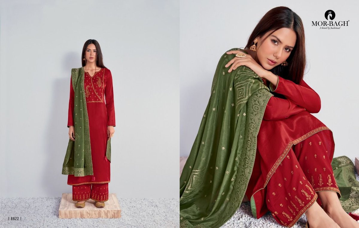 Aashirwad Creation Mor Bagh Chitarkari 8620-8625 Series 3