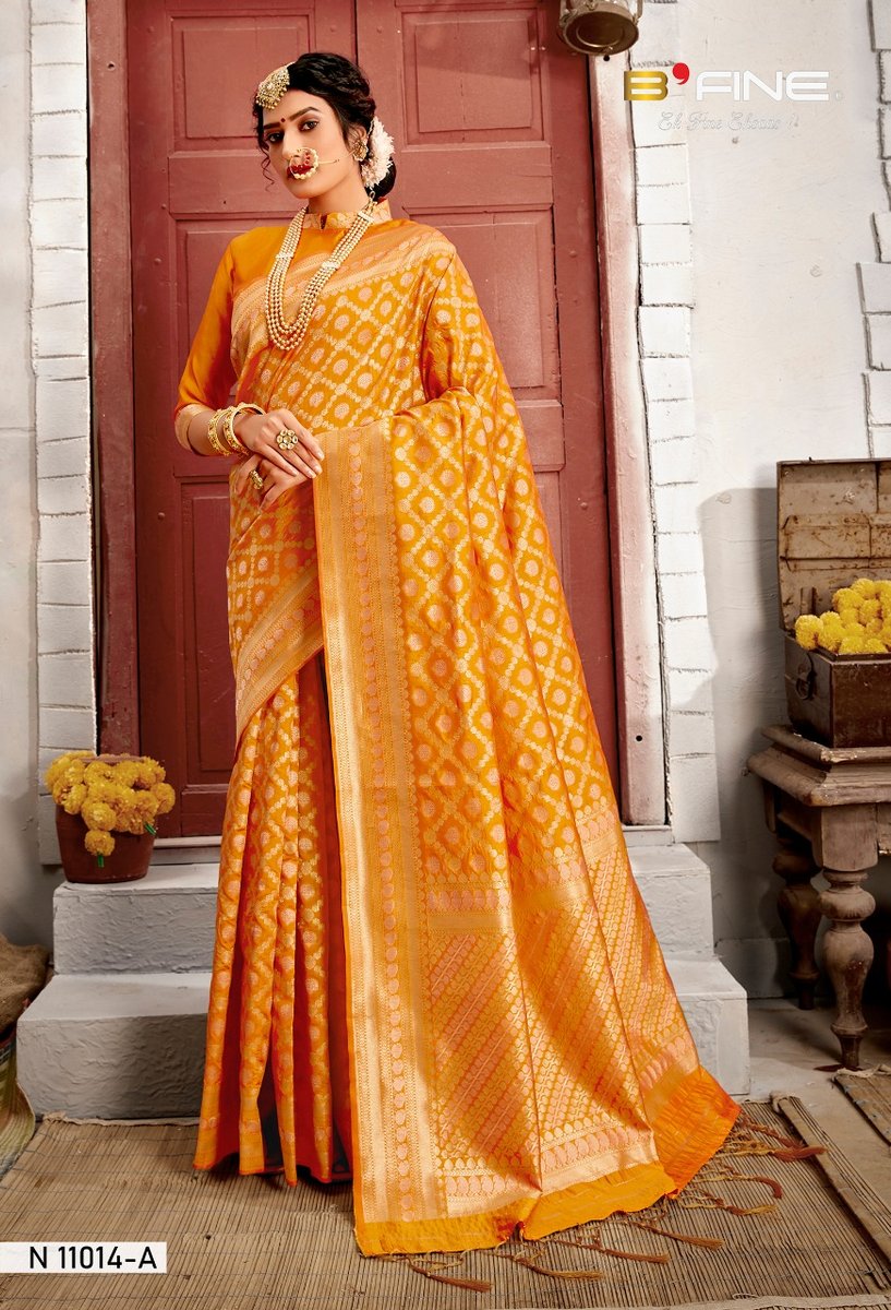 B Fine Saree Talking Thread 11013-11018 Series 5