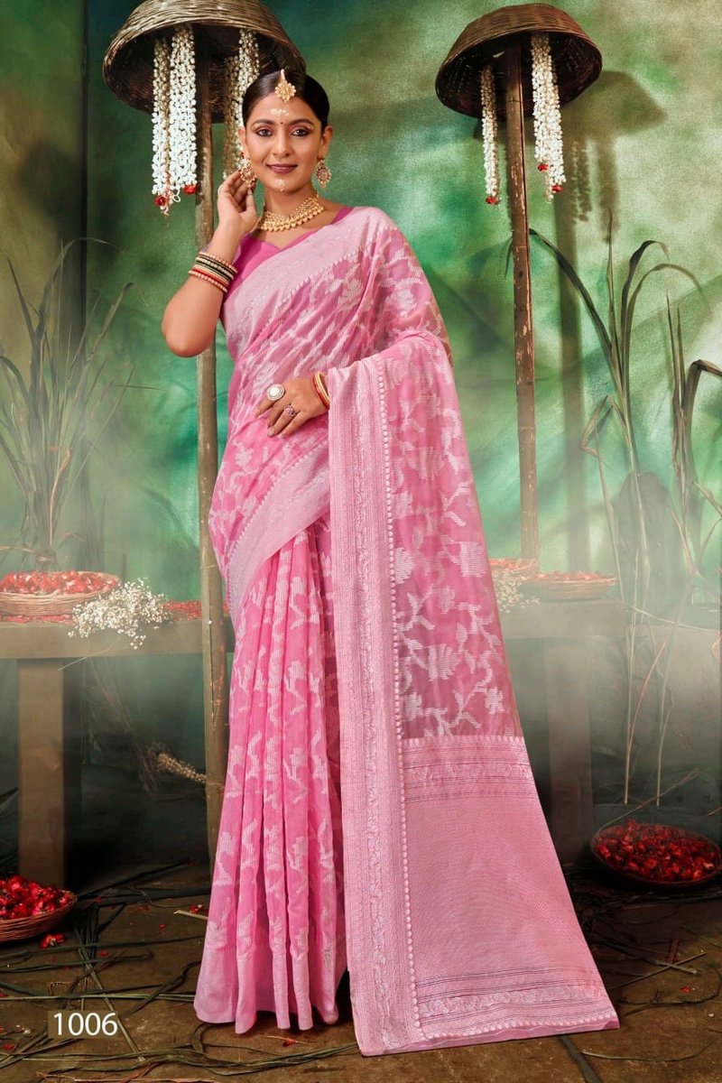 SAROJ SAREE OCEAN COTTON VOL-3 1001 TO 1006 6