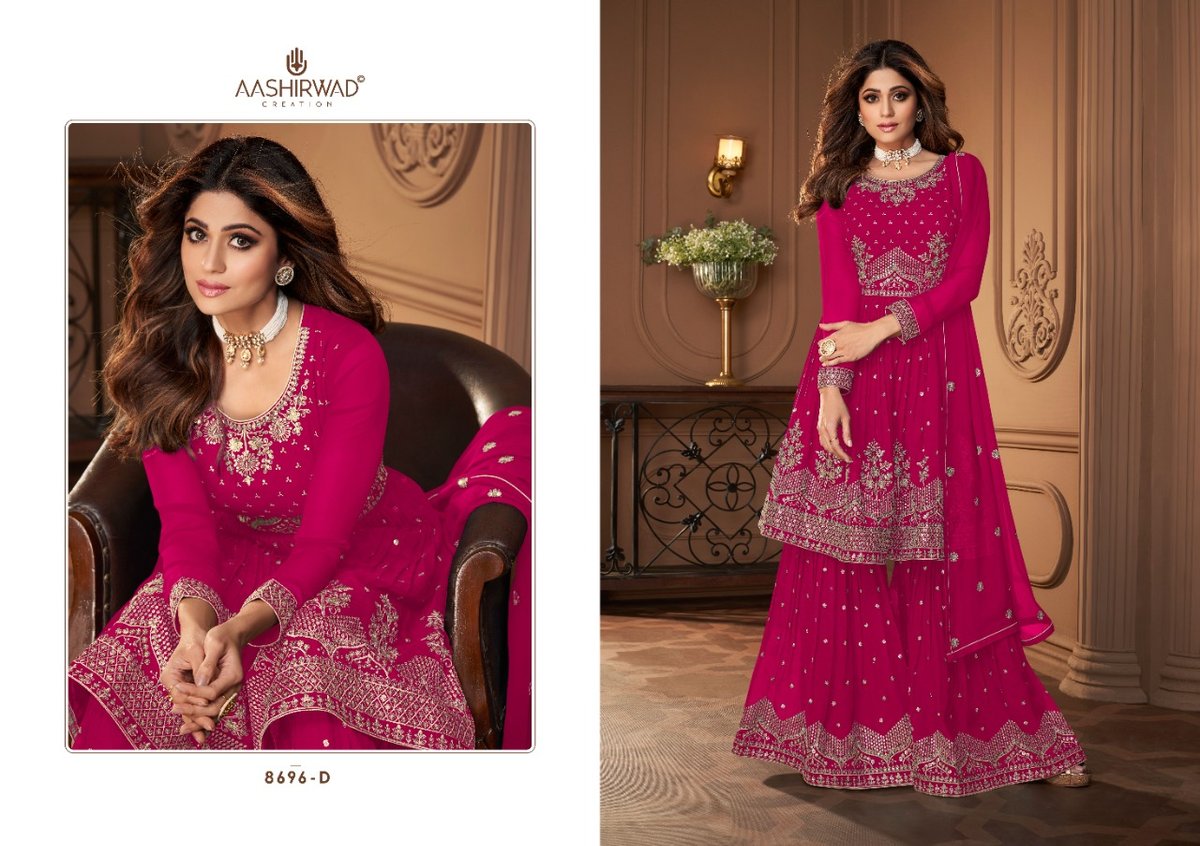 Aashirwad Creation Heroine Gold 8696 Colors 4