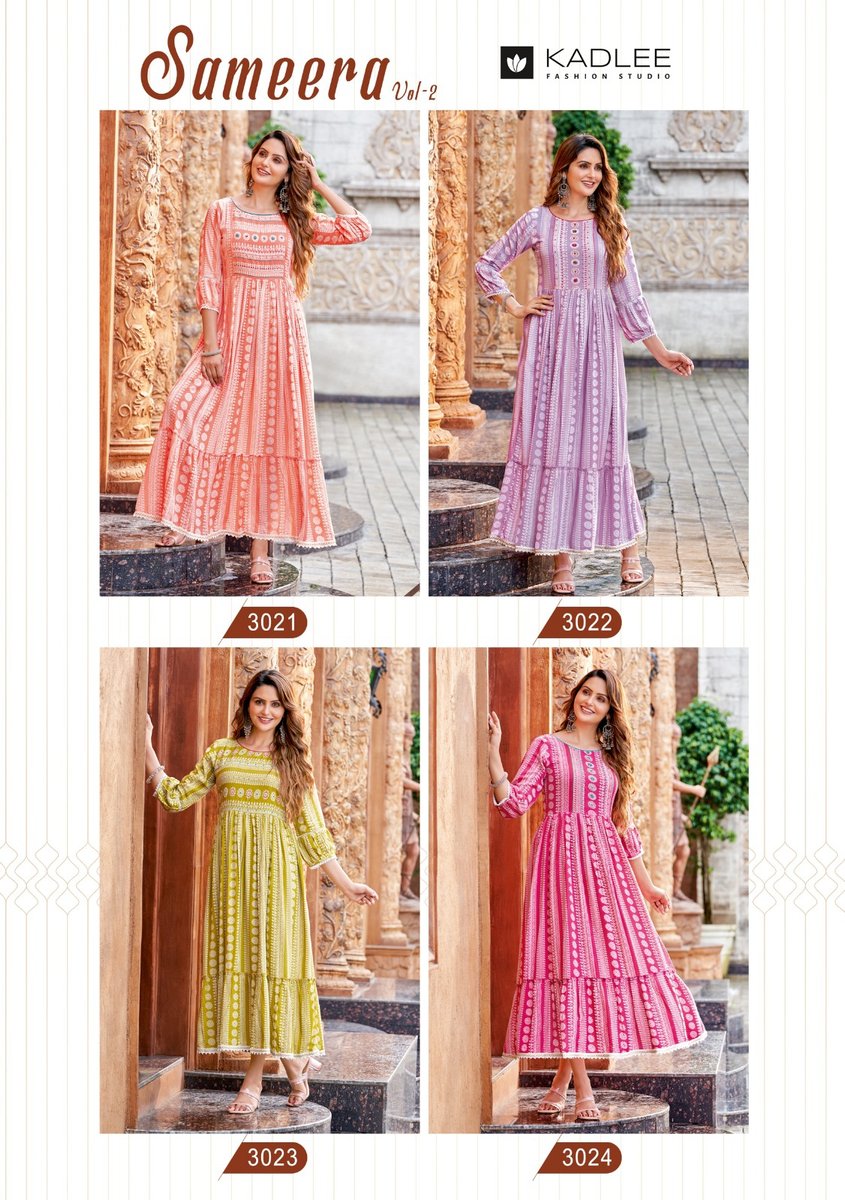 Kadlee Fashion Sameera Vol-2 3021-3024 Series 5