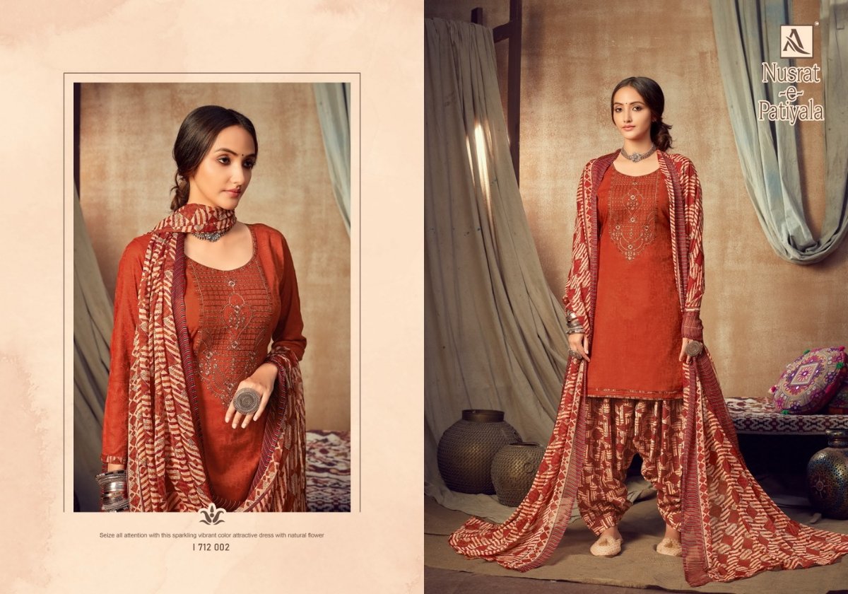 Alok Suits Nusrat-E-Patiyala 1712-001 to 1712-010 Series 2