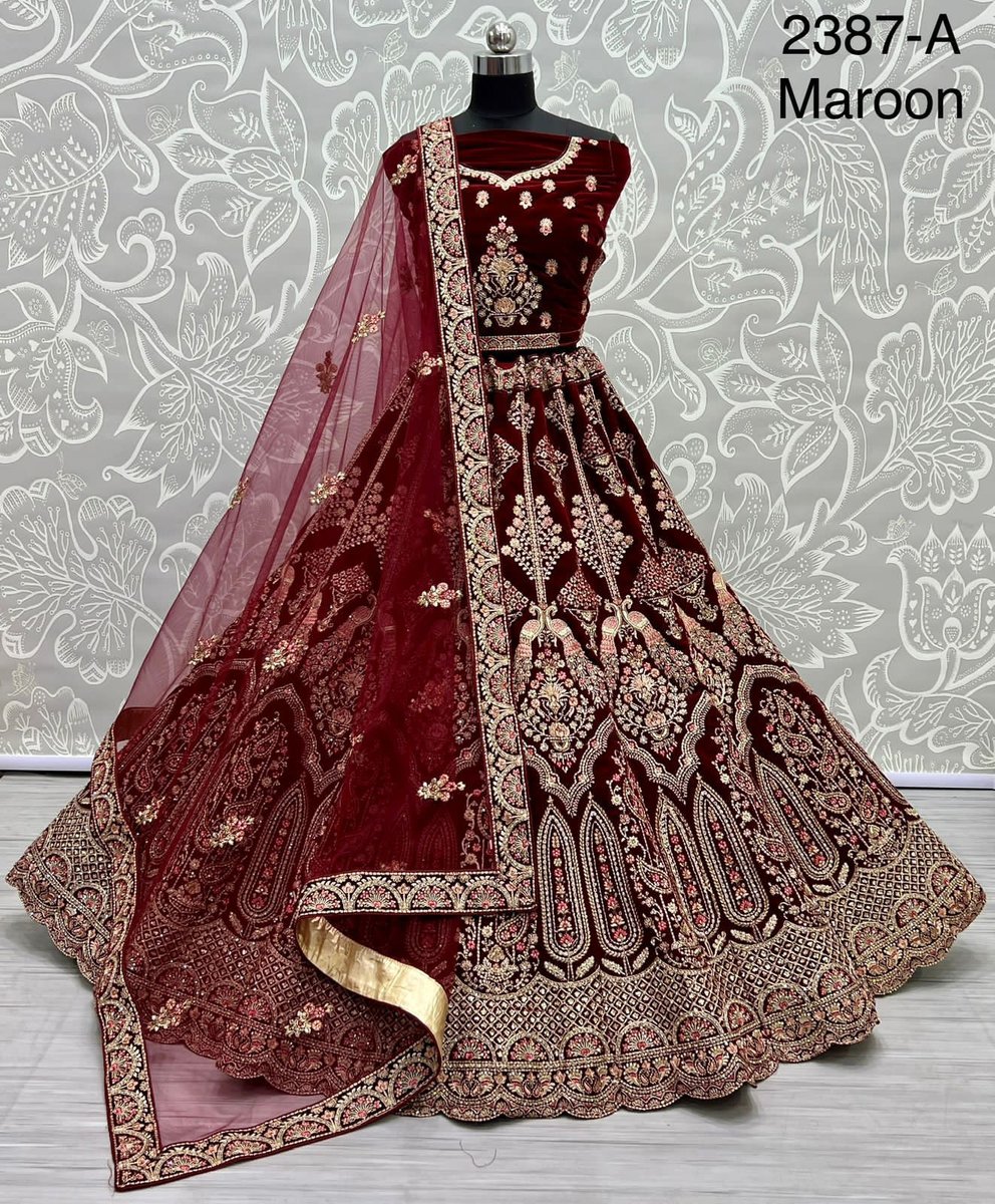Anjani Art Designer Lehenga 2387 Colors 1