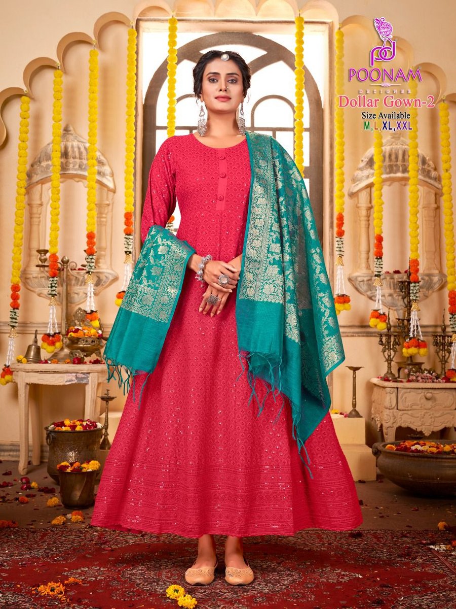 Poonam Designer Dollar Gown Vol-2 1001-1008 Series 5