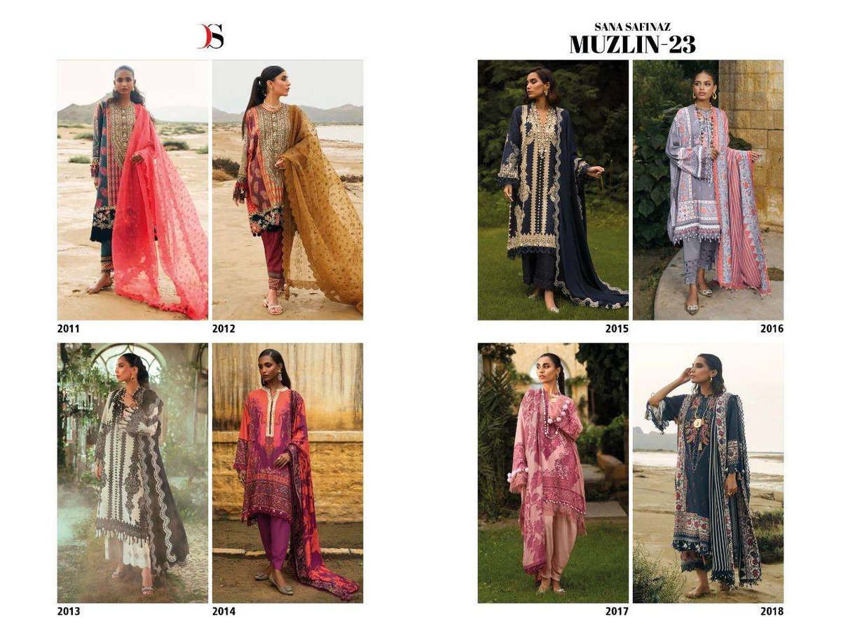 Deepsy Suit Sana Safinaz Muzlin Vol-23 2011-2018 Series 9