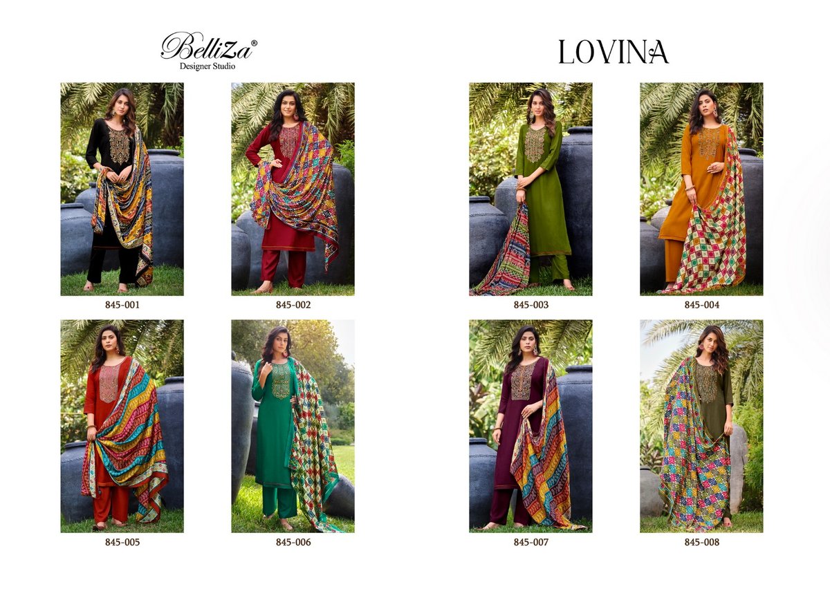 Belliza Designer Lovina 845-001 to 845-008 Series 9